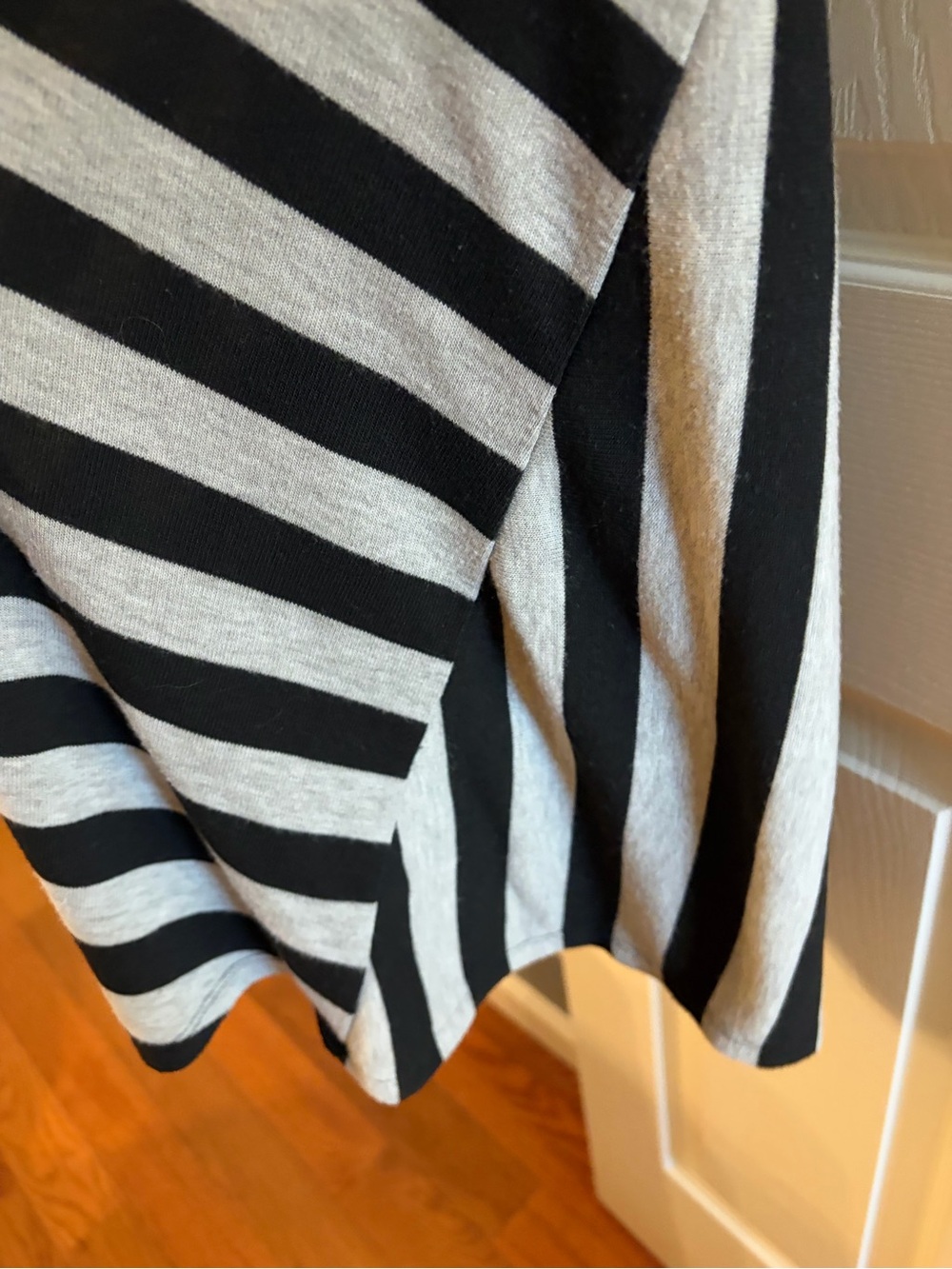 Style & Co. Black and Gray Striped Maxi Skirt - Picture 7 of 7